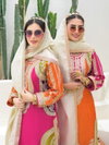 Saanvi By Afsana Chinon With Embroidery Suits Suppliers In India